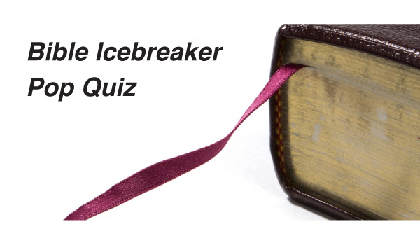 Bible Icebreaker Pop Quiz | InWord Resources