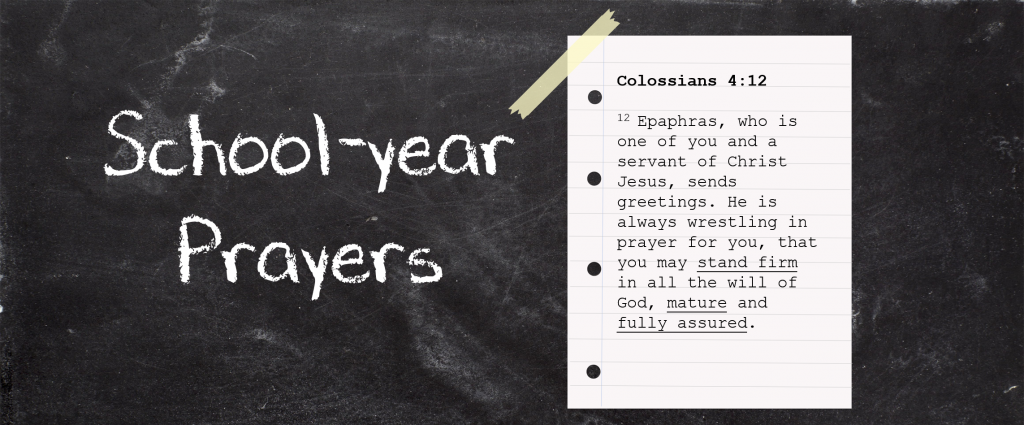 School-Year Prayers | Inword Resources